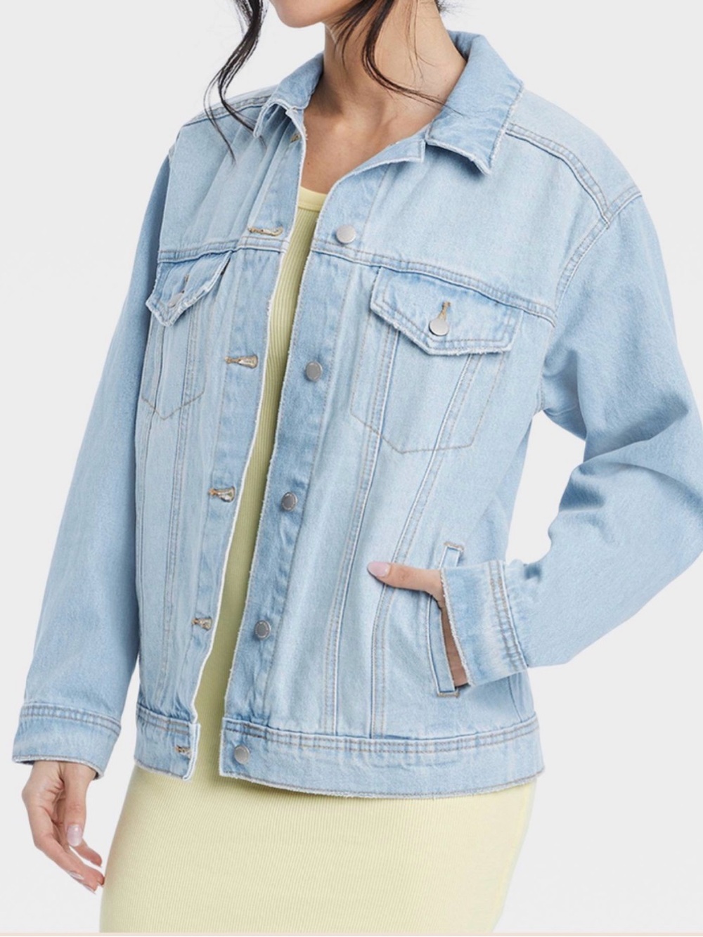 Universal Thread Women's '90s Baggy Trucker Jacket Sz L. NWT